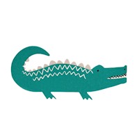 Servilleta de Cocodrilo por 16 Und Safari Meri Meri